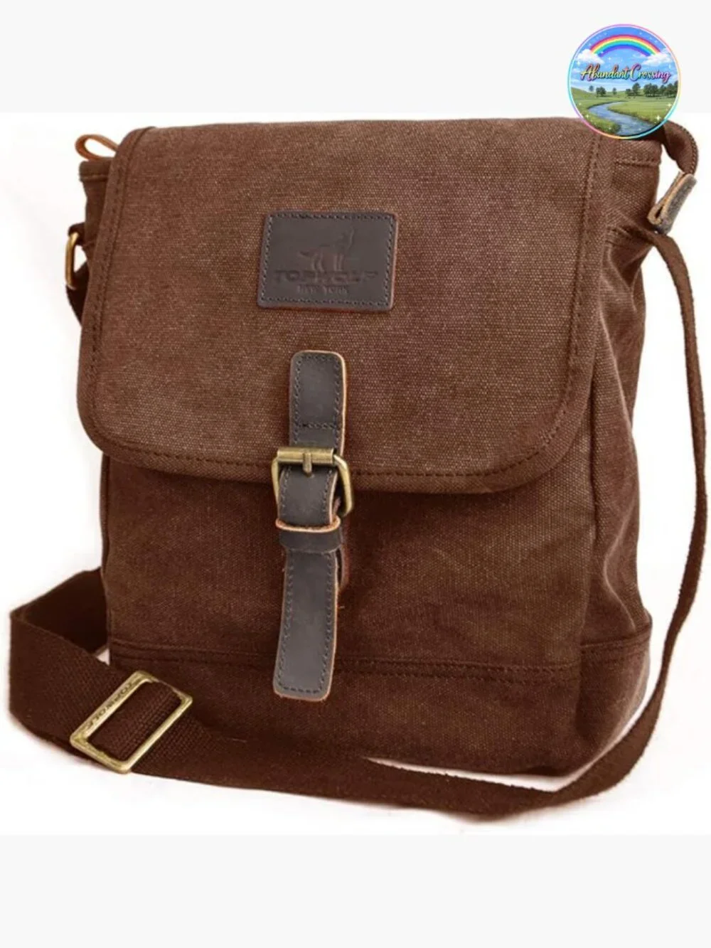 Canvas Messenger Bag Small Crossbody Bag Shoulder Bag Anti Theft